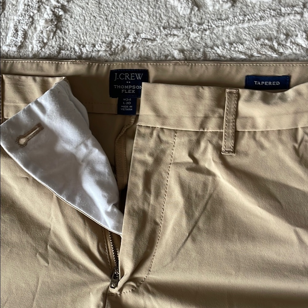 J. Crew Men's Thompson Flex Tapered Pants - Khaki